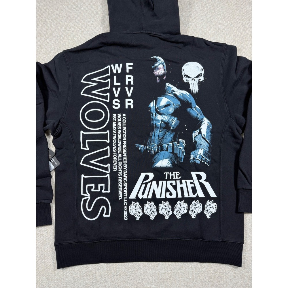 Darc Sport x Marvel Punisher Shadows Hoodie Black Brand New w/ Tags Mens Large
